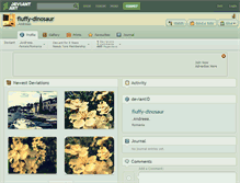 Tablet Screenshot of fluffy-dinosaur.deviantart.com