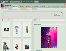Tablet Screenshot of nenedhel.deviantart.com