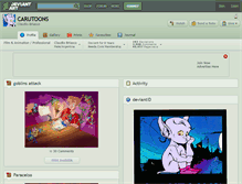 Tablet Screenshot of carutoons.deviantart.com