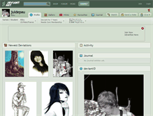 Tablet Screenshot of juldepau.deviantart.com