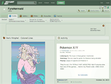 Tablet Screenshot of fyremermaid.deviantart.com