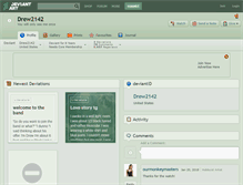 Tablet Screenshot of drew2142.deviantart.com