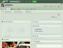 Tablet Screenshot of nataliakitten.deviantart.com
