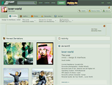 Tablet Screenshot of lover-world.deviantart.com