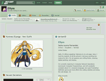 Tablet Screenshot of elliyos.deviantart.com