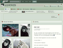 Tablet Screenshot of lavenderdaniella.deviantart.com