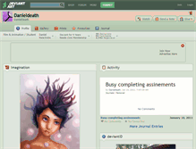 Tablet Screenshot of danieldeath.deviantart.com