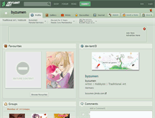 Tablet Screenshot of byzumen.deviantart.com