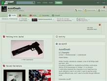 Tablet Screenshot of aceofdeath.deviantart.com