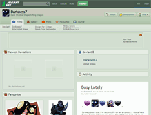 Tablet Screenshot of darkness7.deviantart.com