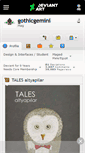 Mobile Screenshot of gothicgemini.deviantart.com