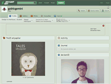 Tablet Screenshot of gothicgemini.deviantart.com