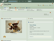 Tablet Screenshot of fancy-sheep.deviantart.com