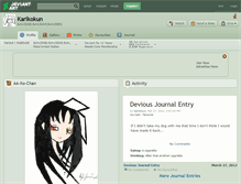 Tablet Screenshot of karikokun.deviantart.com