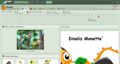 Desktop Screenshot of dinoliz.deviantart.com