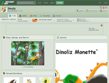 Tablet Screenshot of dinoliz.deviantart.com
