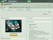 Tablet Screenshot of partyboy9289.deviantart.com