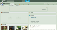 Desktop Screenshot of amethyst-eyes.deviantart.com