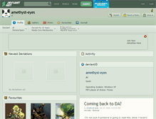 Tablet Screenshot of amethyst-eyes.deviantart.com