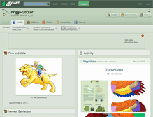 Tablet Screenshot of friggo-glicker.deviantart.com