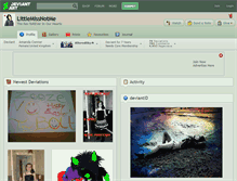Tablet Screenshot of littlemissnotme.deviantart.com