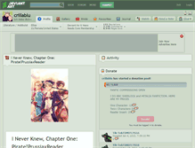 Tablet Screenshot of crillablu.deviantart.com