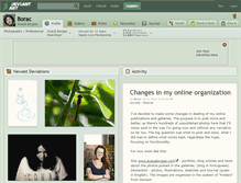 Tablet Screenshot of borac.deviantart.com