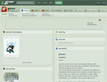 Tablet Screenshot of gokum.deviantart.com