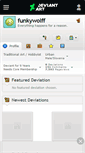 Mobile Screenshot of funkywolff.deviantart.com