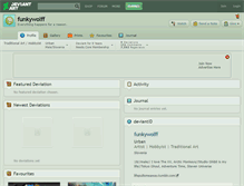 Tablet Screenshot of funkywolff.deviantart.com