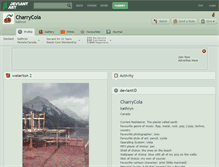 Tablet Screenshot of charrycola.deviantart.com