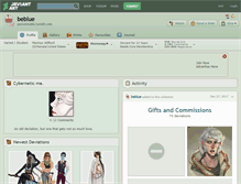 Tablet Screenshot of beblue.deviantart.com
