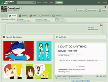 Tablet Screenshot of comatose11.deviantart.com