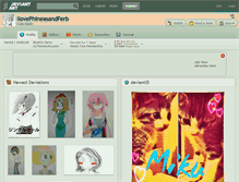 Tablet Screenshot of ilovephineasandferb.deviantart.com