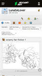 Mobile Screenshot of lunasalover.deviantart.com