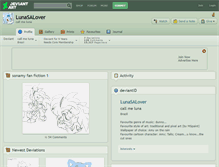 Tablet Screenshot of lunasalover.deviantart.com