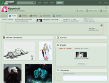 Tablet Screenshot of kiyumi-chi.deviantart.com