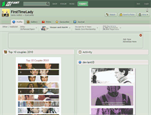 Tablet Screenshot of firsttimelady.deviantart.com