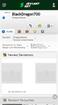 Mobile Screenshot of blackdragon700.deviantart.com