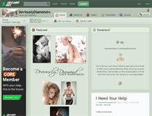 Tablet Screenshot of deviouslydiamond.deviantart.com