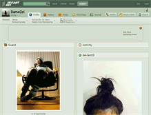 Tablet Screenshot of damezel.deviantart.com
