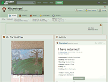 Tablet Screenshot of kitsuneangel.deviantart.com