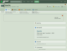 Tablet Screenshot of heachie.deviantart.com