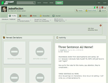 Tablet Screenshot of jadeaffection.deviantart.com