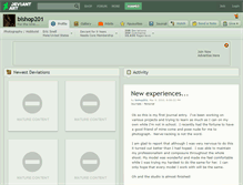 Tablet Screenshot of bishop201.deviantart.com
