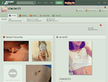 Tablet Screenshot of loaloa123.deviantart.com