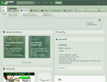 Tablet Screenshot of lizninja.deviantart.com