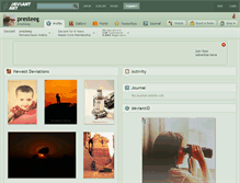 Tablet Screenshot of presteeg.deviantart.com
