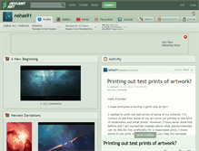 Tablet Screenshot of nehas91.deviantart.com