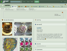 Tablet Screenshot of kattikki.deviantart.com